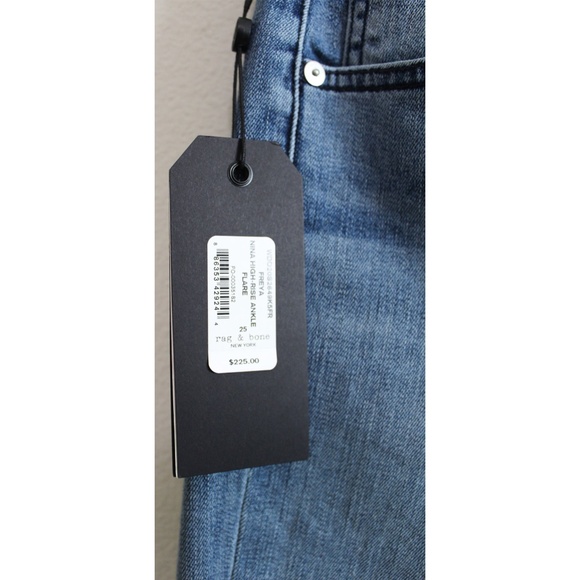 NWT rag & bone Nina Cropped Flare-Leg Jeans in Freya - Picture 3 of 7